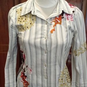 3J Workshop by Johnny Was Button Up Embroidered sh